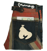 Money Union Distressed Straight Leg Jeans -