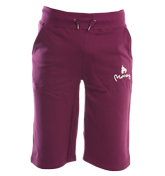 Violet Jersey Track Shorts