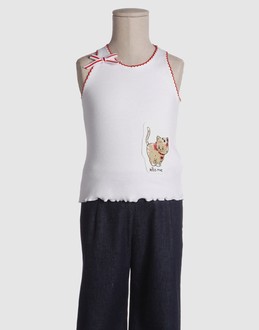 MONNALISA BIMBA TOP WEAR Sleeveless t-shirts WOMEN on YOOX.COM