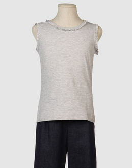 MONNALISA CHIC TOPWEAR Sleeveless t-shirts GIRLS on YOOX.COM