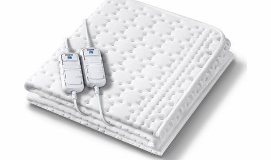 Monogram Allergyfree Heated Super King Size Dual Controller Mattress Cover with Allergy Protection Using HHL Technology