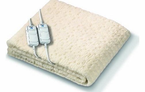 Monogram Komfort Fully Fitted Fleecy Heated Blanket/Mattress Cover - Double Dual Control 190 x 137cm