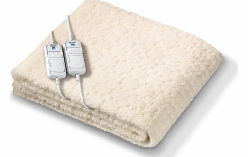 Komfort Fully Fitted Fleecy Heated Blanket/Mattress Cover - King Size Dual Control 200 x 150cm