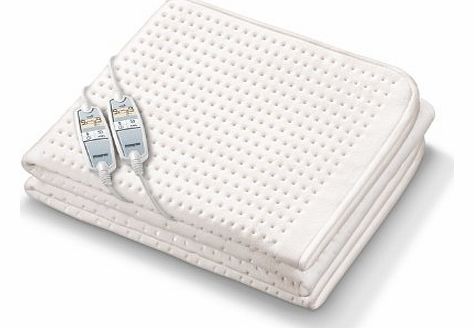 Monogram Luxurious Premium Heated King Size Dual Control Mattress Cover with Four Heat Zones
