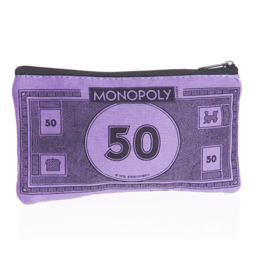 Monopoly Money 50 Pound Note Coin Purse