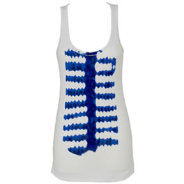 Monrow Fish Bones Vest/ Tank in Ice