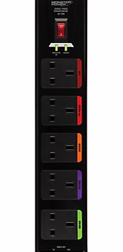 Monster AV PowerCenter, 5 Surge Protected AC