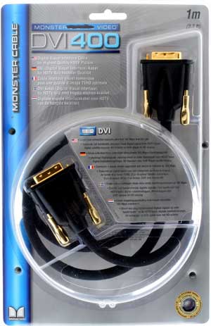 monster Cable - DVI400 DVI to DVI (4 metre) - Ref. 125714 - #CLEARANCE