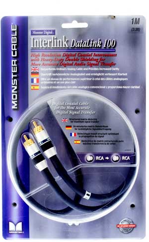 monster Cable - Interlink Datalink 100 1x RCA to 1x RCA (1 meter) - Ref. 126806