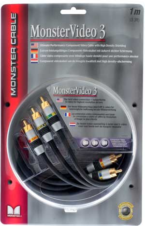 Monster Cable - Video 3 3x RCA to 3x RCA (1 meter) - Ref. 127200