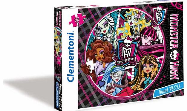 Monster High 500 Piece Round Puzzle