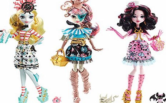 Monster High DTV88 ``Nautical Ghouls`` Doll