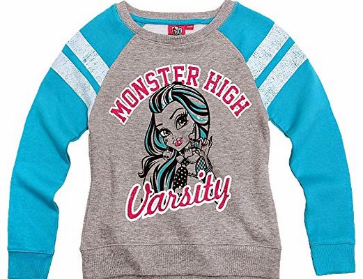 Girls Monster High Jumper Kids Sweatshirt Long Sleeve New Age 8 10 12 14 Years