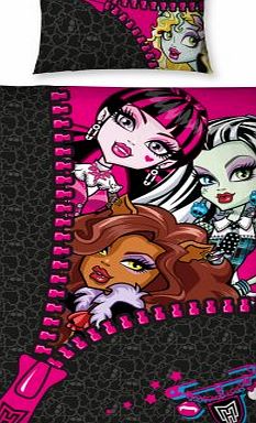 Monster High Skullette Panel Duvet Cover Set