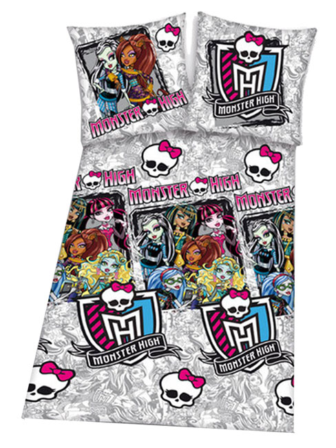 Monster High Skulls Single Duvet Cover