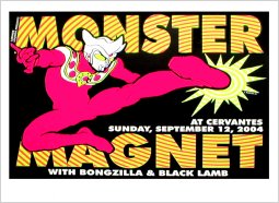 MONSTER MAGNET - Limited Edition Concert Poster - by Lindsey Kuhn of Swamp Co