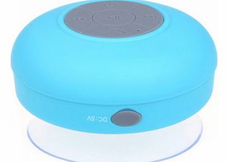 Monstercube Waterproof Portable Wireless Bluetooth 3.0 Mini HIFI Speaker Shower Pool Car Handsfree Mic for Apple iphone ipad ipod Sumsang galaxy S4 Note3(Blue)