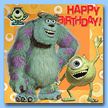 Monsters, Inc. A Big Mike badged card