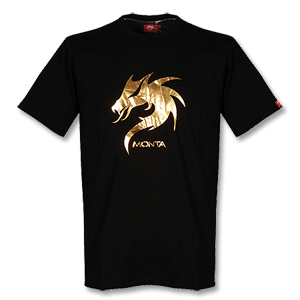 Monta Gold Logo T-Shirt - Black