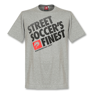 Monta Street Soccers Finest T-Shirt - Grey