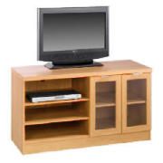 3 shelf 2 door Tv Unit, Oak effect
