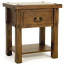 Montana dark wood 1 draw nightstand furniture