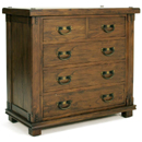 Montana dark wood 3 and 2 draw chest furniture