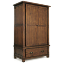 dark wood wardrobe with draw furniture