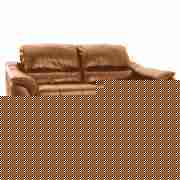 Montana Large Leather Recliner Sofa, Caramel