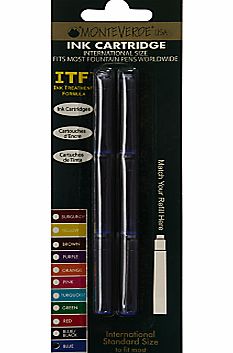 Monte Verde Ink Cartridges, Pack of 6, Blue