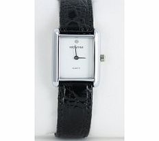 Montine White Dial Leather Watch