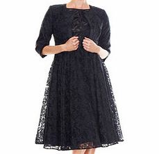 Montique Anita black organza bolero