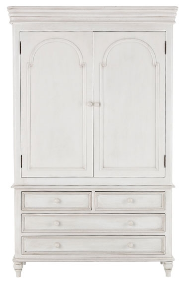 Montpelier White Painted 2 over 2 Gents Wardrobe