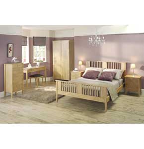 montreal Light Oak Double Wardrobe