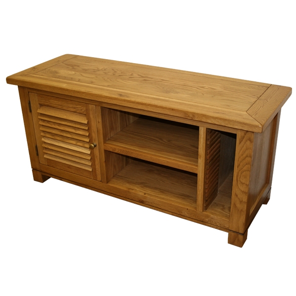 montreal Solid Oak 2 Drawer 1 Shelf TV Unit with