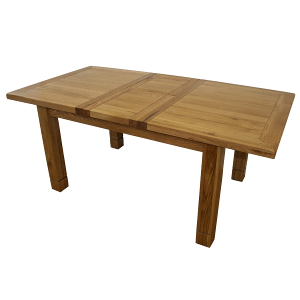 Solid Oak Extension Dining Table 150 cm