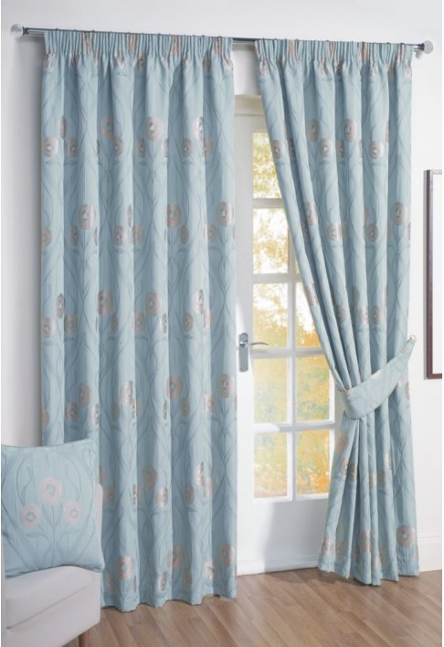Montrose Duck-Egg Lined Curtains