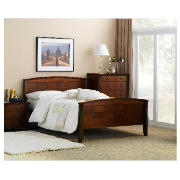 King Bed Frame, Cherry Veneer With