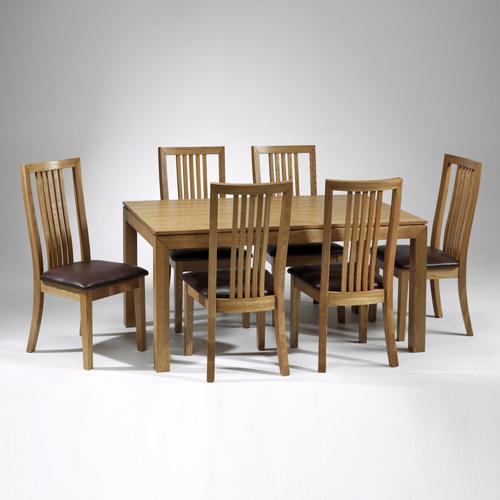 Montrose Oak Furniture Montrose Oak Dining Set (6 Chairs)