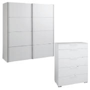 Monza Bedroom Furniture Package, White