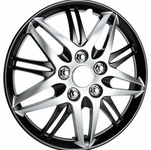 Monza Unitec 74871 Sports Wheel Cover Set 14 -inch (4 Piece) - Car Wheel Trims (Set of 4)