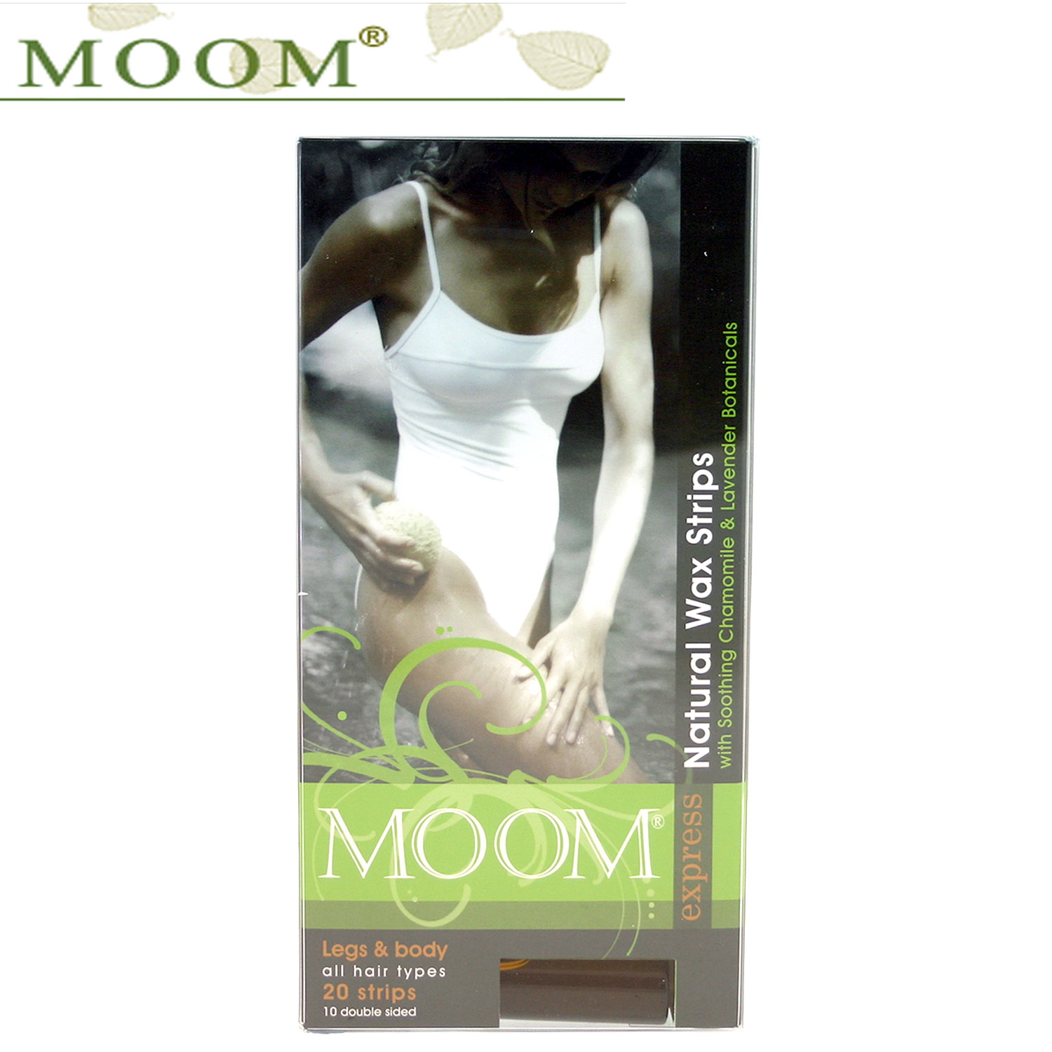 MOOM Express Legs and Body Natural Wax Strips