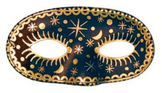 Moon and Stars eyemask, black