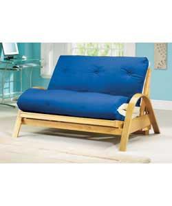 Futon and Blue Mattress