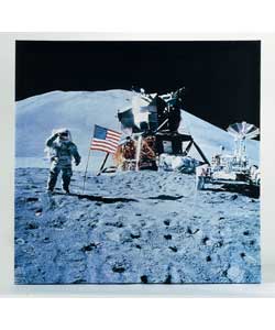 Moon Landing Printed Canvas