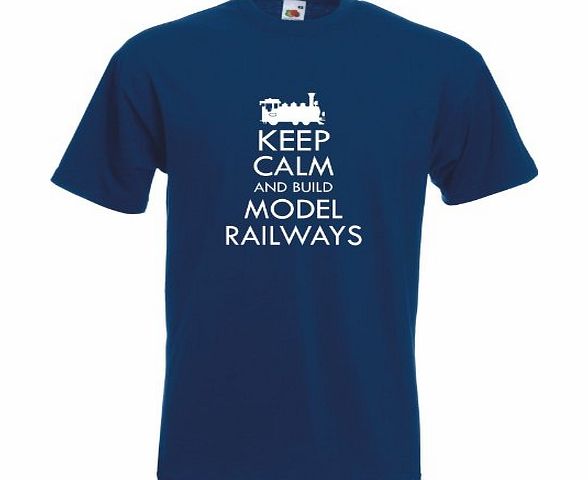 Keep Calm and Build Model Railway Train HornbyT-Shirt TShirt NEW All Size Colour