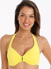 Moontide, 1295[^]275639 Contours Trim Halter Top - Yellow