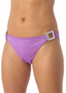 Crystal Clear diamante detail trim hipster pant