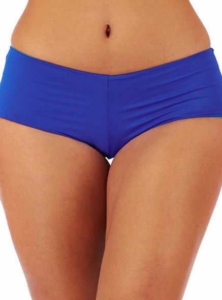 Moontide Womens Moontide Reversible Solids Boyleg Bikini