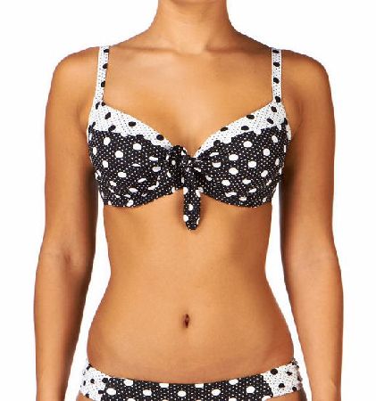 Moontide Womens Moontide Spots N Stripes Dual Cup Tie